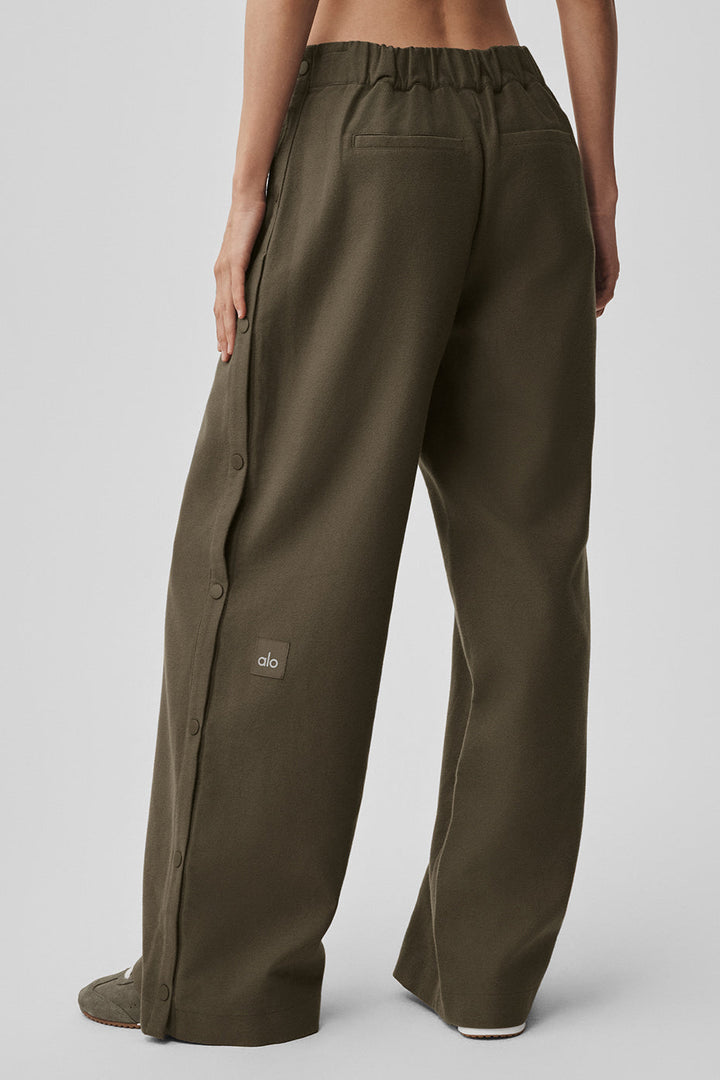 Mid-Rise Cosmopolitan Snap Pant - Olive Tree